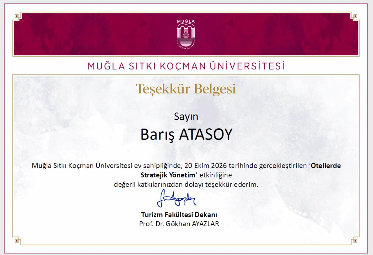 Turizm Fakültesinde Otellerde Stratejik Yönetim ve Kariyer Üzerine Sektör Buluşması