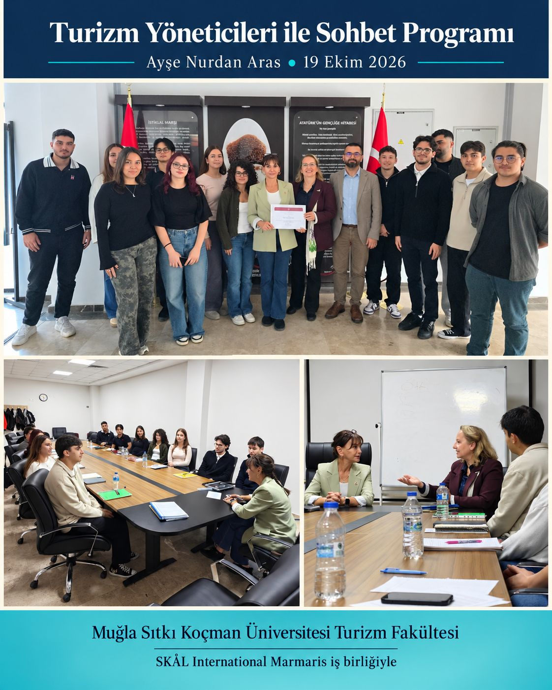 Turizm Fakültesinde Ayşe Nurdan Aras ile Kariyer, Liderlik ve Sosyal Sorumluluk Üzerine Söyleşi
