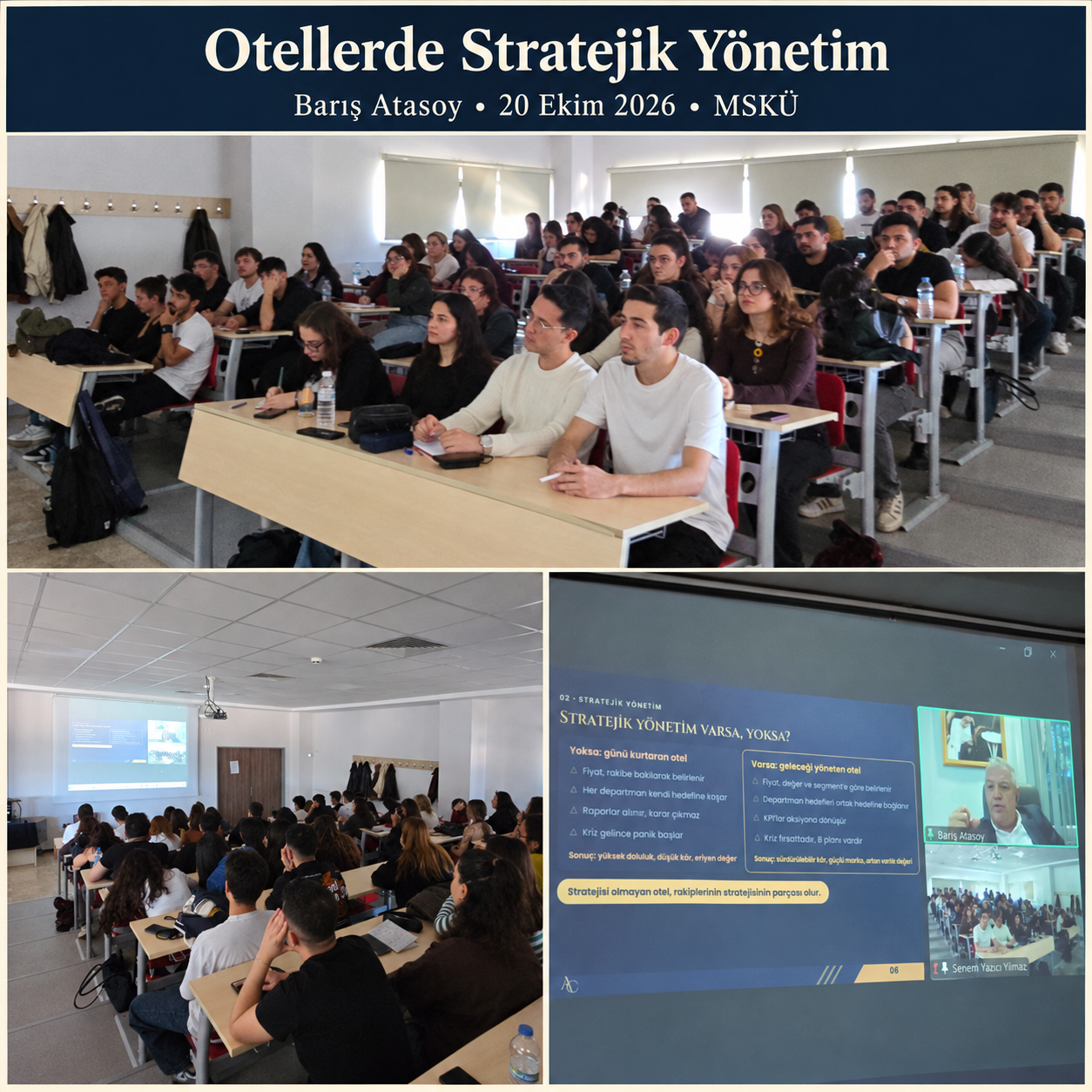 Turizm Fakültesinde Otellerde Stratejik Yönetim ve Kariyer Üzerine Sektör Buluşması
