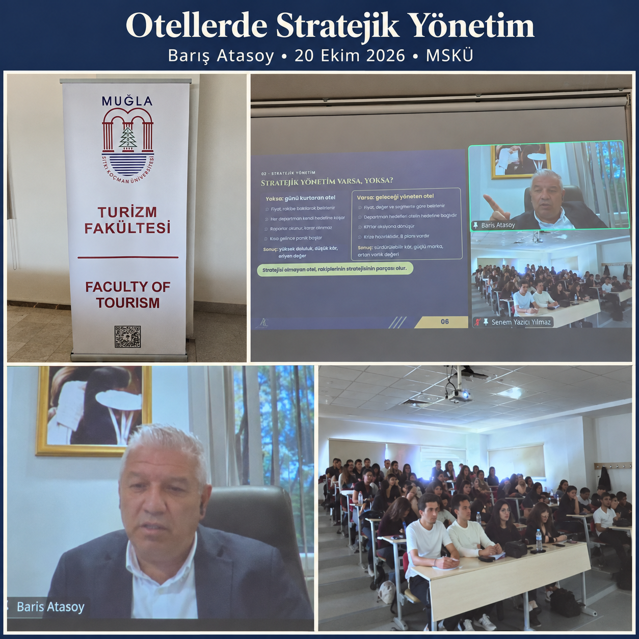 Turizm Fakültesinde Otellerde Stratejik Yönetim ve Kariyer Üzerine Sektör Buluşması
