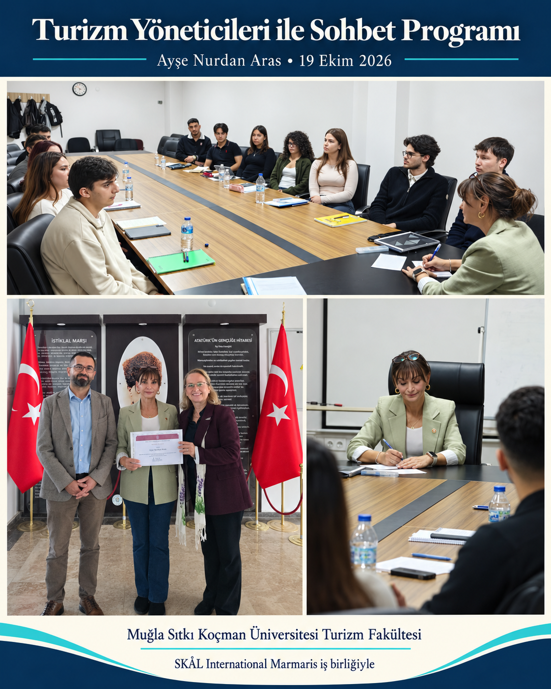 Turizm Fakültesinde Ayşe Nurdan Aras ile Kariyer, Liderlik ve Sosyal Sorumluluk Üzerine Söyleşi