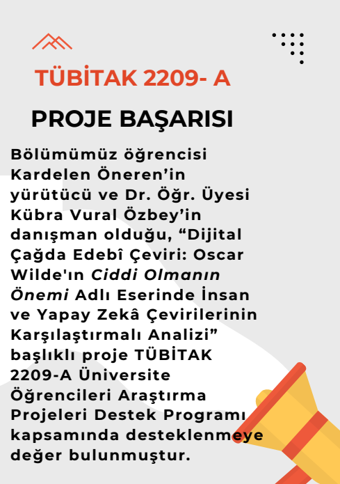 Tübitak 2209-A Proje Başarısı