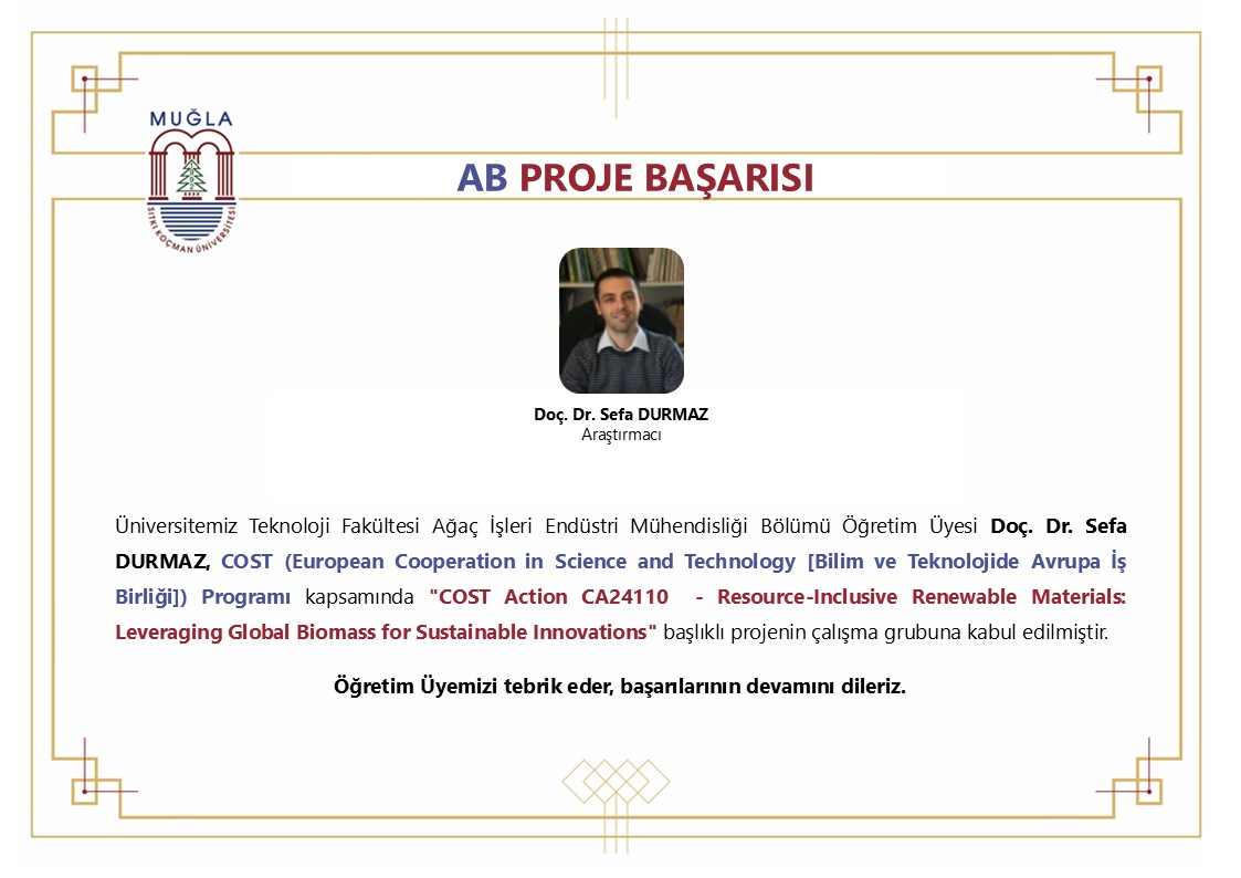 Öğretim Üyemizin Proje Başarısı