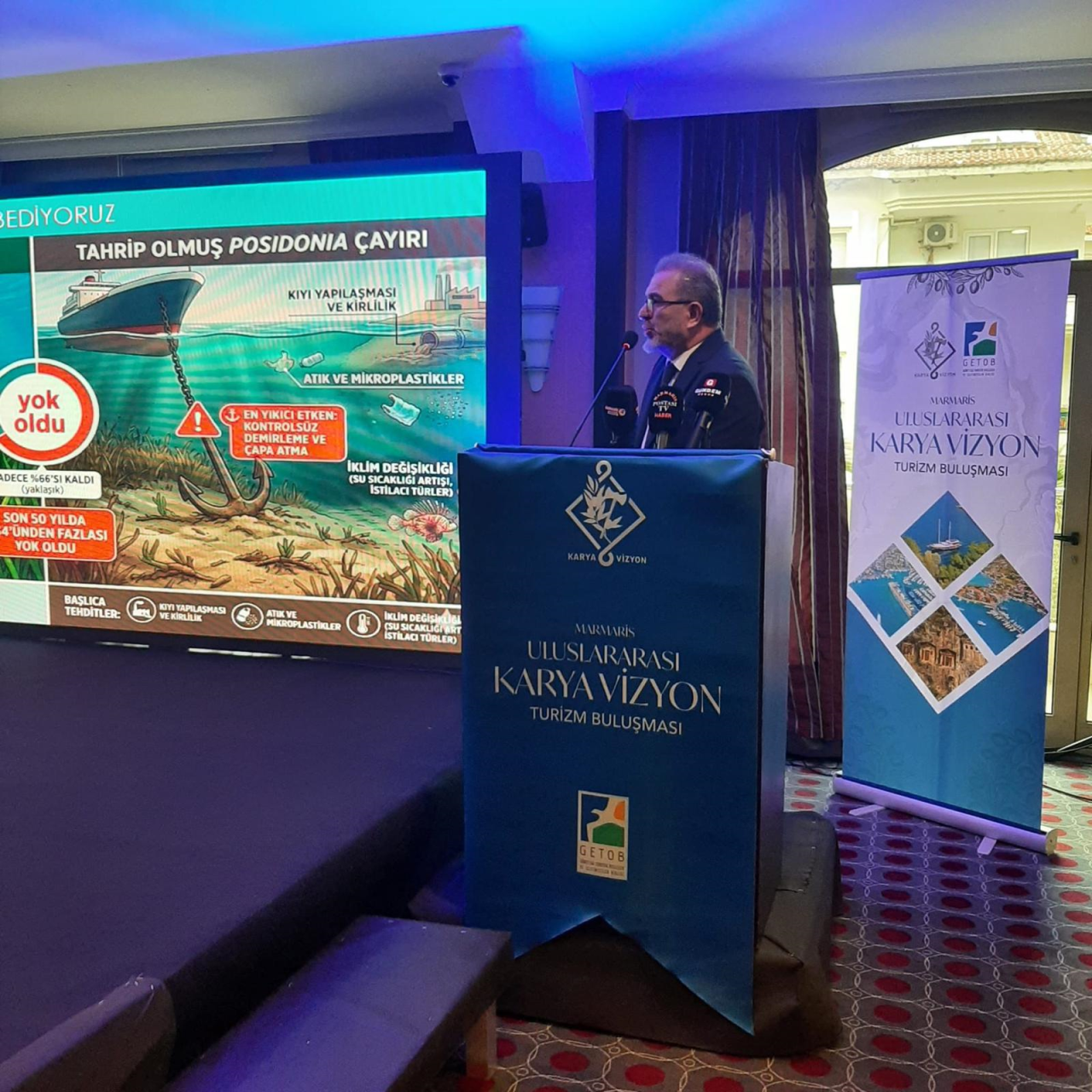 Merkez Müdürümüz Prof. Dr. Ahmet DEMİRAK, “2. Karya Vizyon Turizm Buluşması” açılış programında sunum gerçekleştirdi.