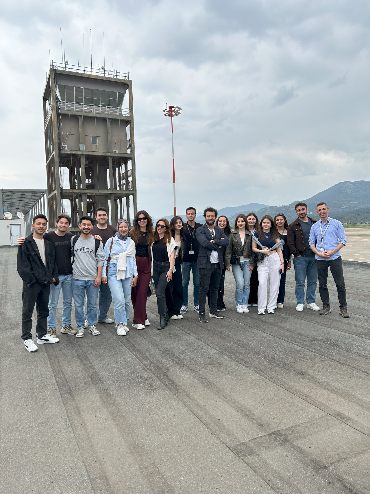 A technical visit was organized to the Dalaman Airport Air Traffic Control Tower.