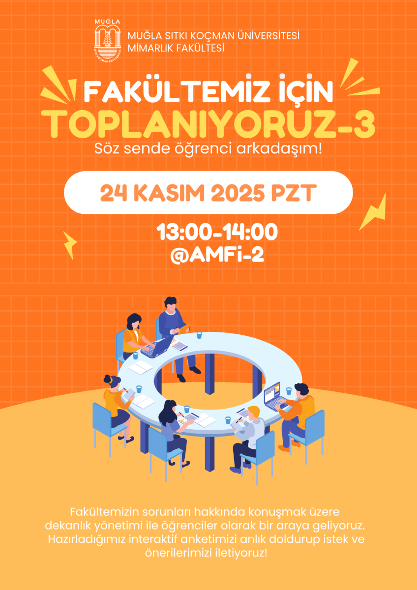 Dekan Öğrenci buluşması 24 Kasım 2025 Pazartesi Günü Saat 13.00-14.00 arasında gerçekleşecek.