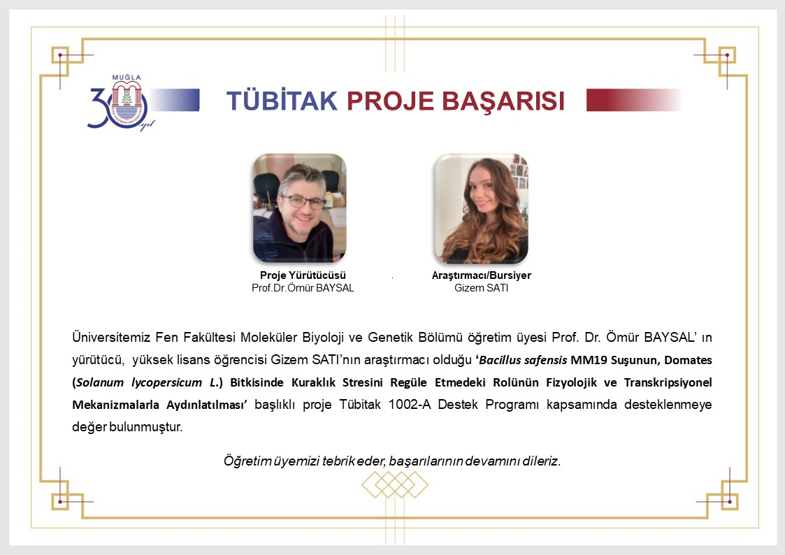 TÜBİTAK PROJE BAŞARISI