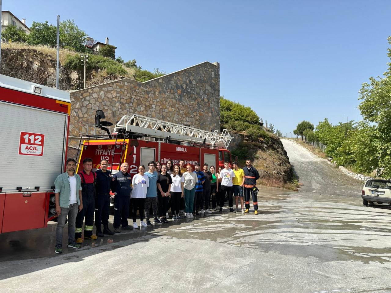  İtfaiyecilik Eğitimi II dersi uygulaması