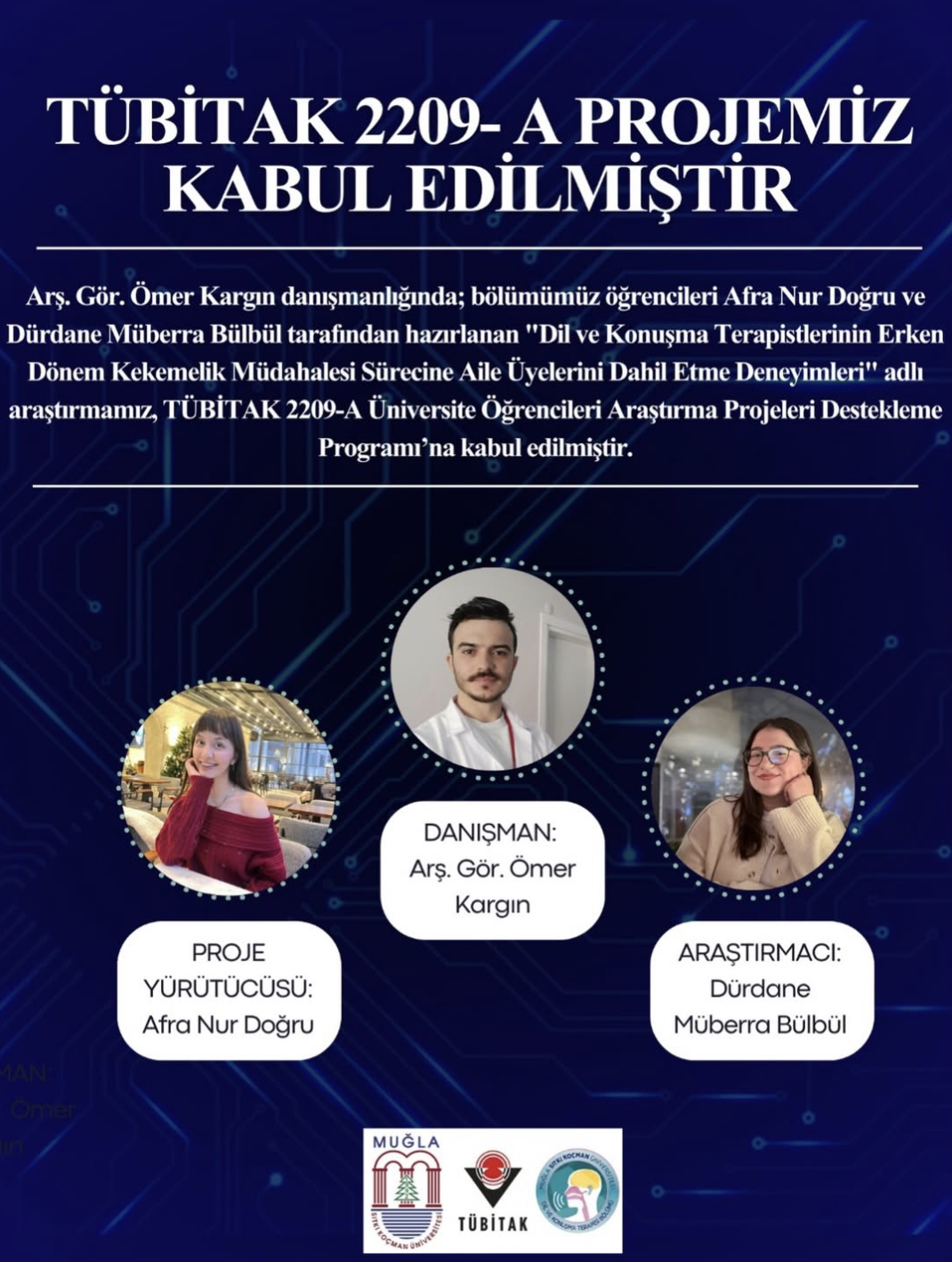 TÜBİTAK 2209-A Kabülü