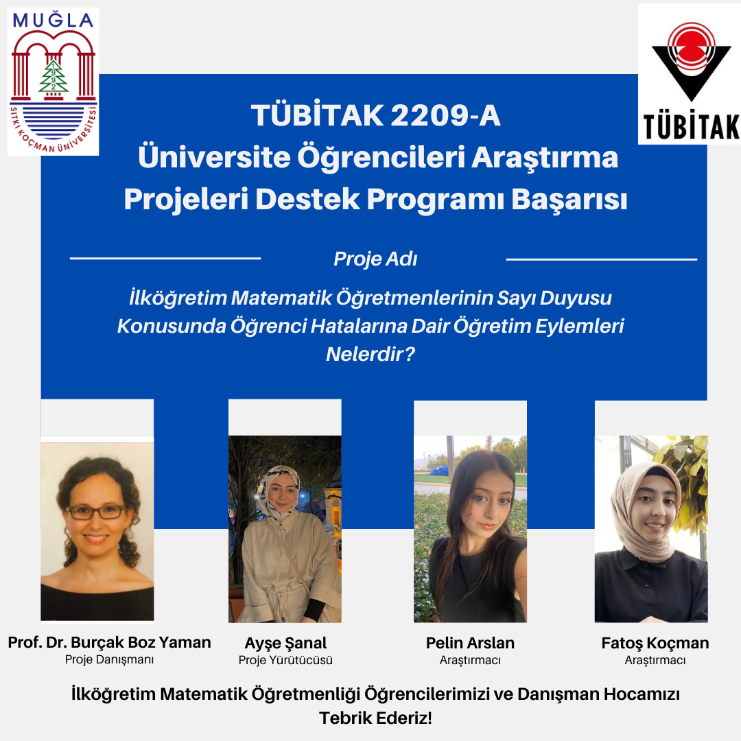 TÜBİTAK 2209-A Üniversite Öğrencileri Araştırma Projeleri Destek Programı Başarısı