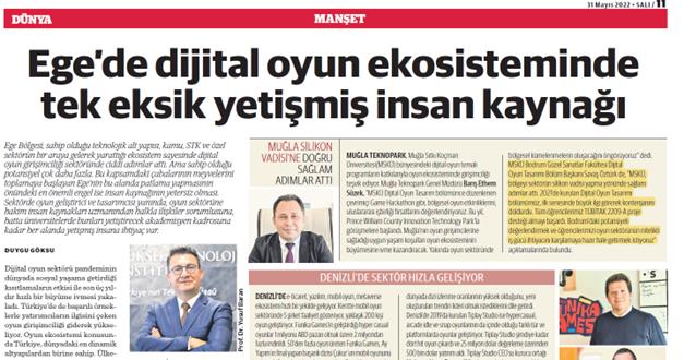 Bölümümüz Dünya Gazetesi