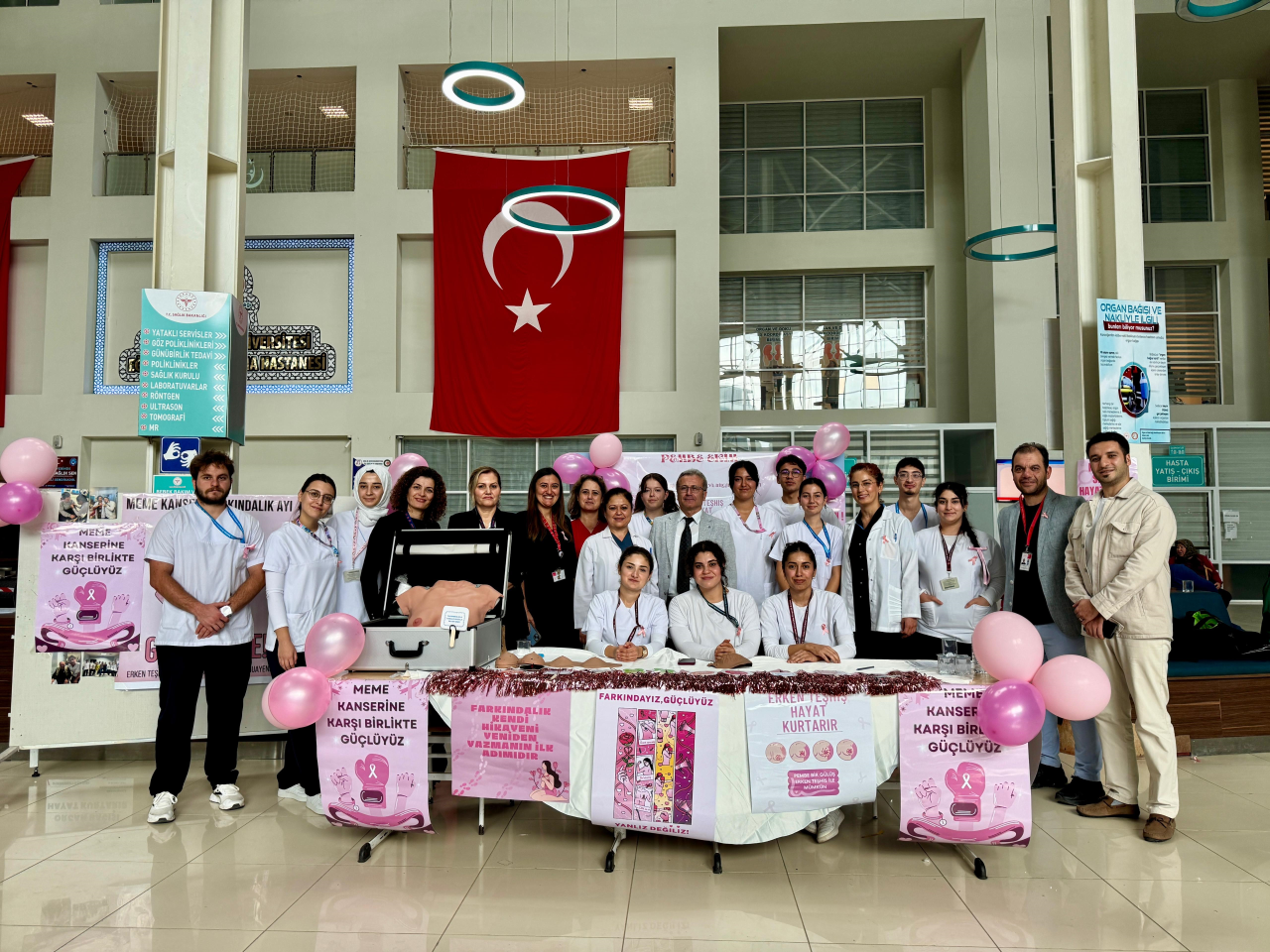 Meme Kanseri Farkındalık Ayı Kapsamında Hemşirelik Bölümünden Anlamlı Etkinlik