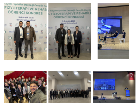 8. Ulusal Fizyoterapi ve Rehabilitasyon Öğrenci Kongresi’ne Bölümümüz Adına Katılım Sağlandı
