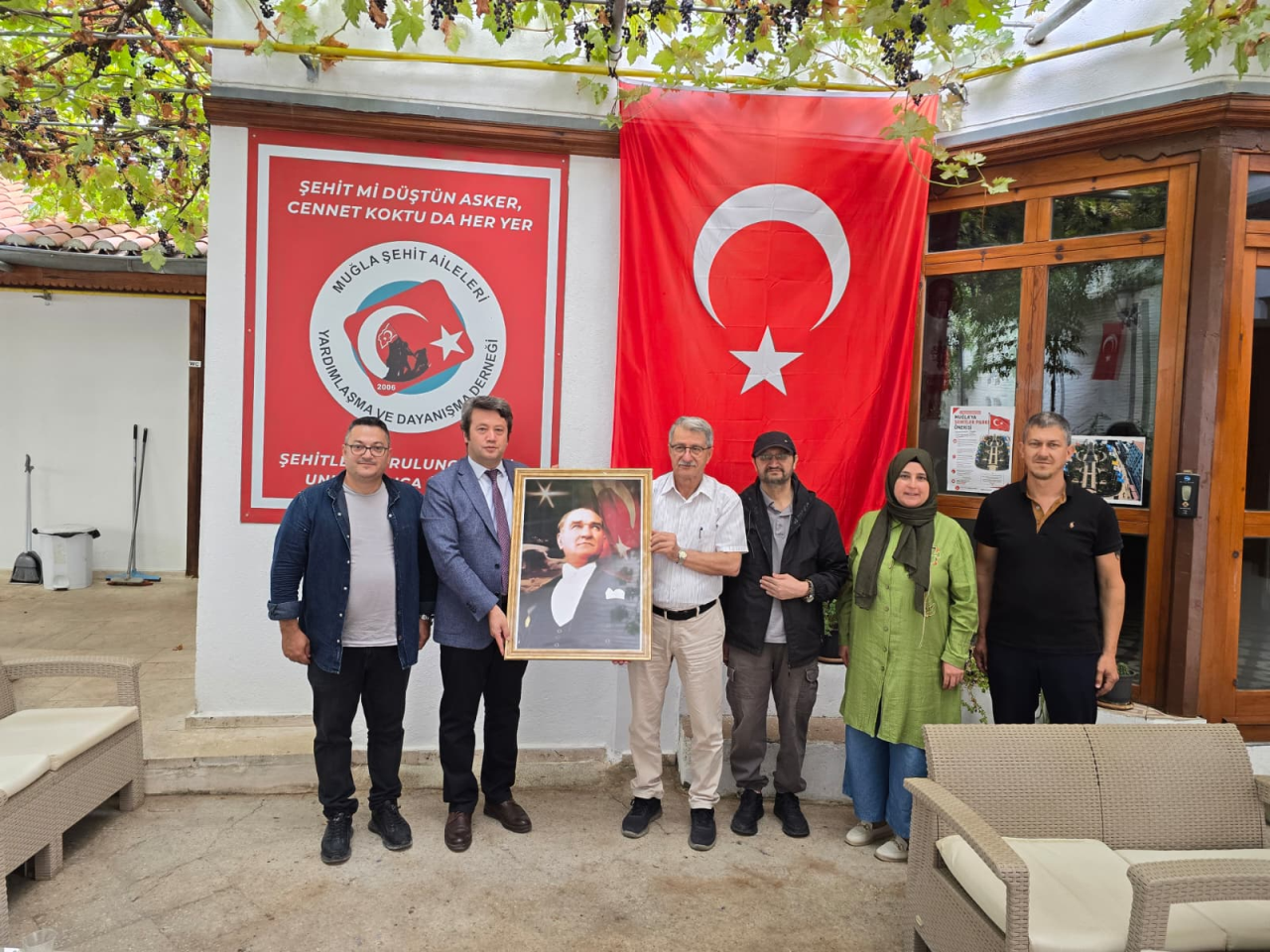 19 Eylül Gaziler Günü Muğla Şehit Aileleri Yardımlaşma ve Dayanışma Derneği Ziyareti