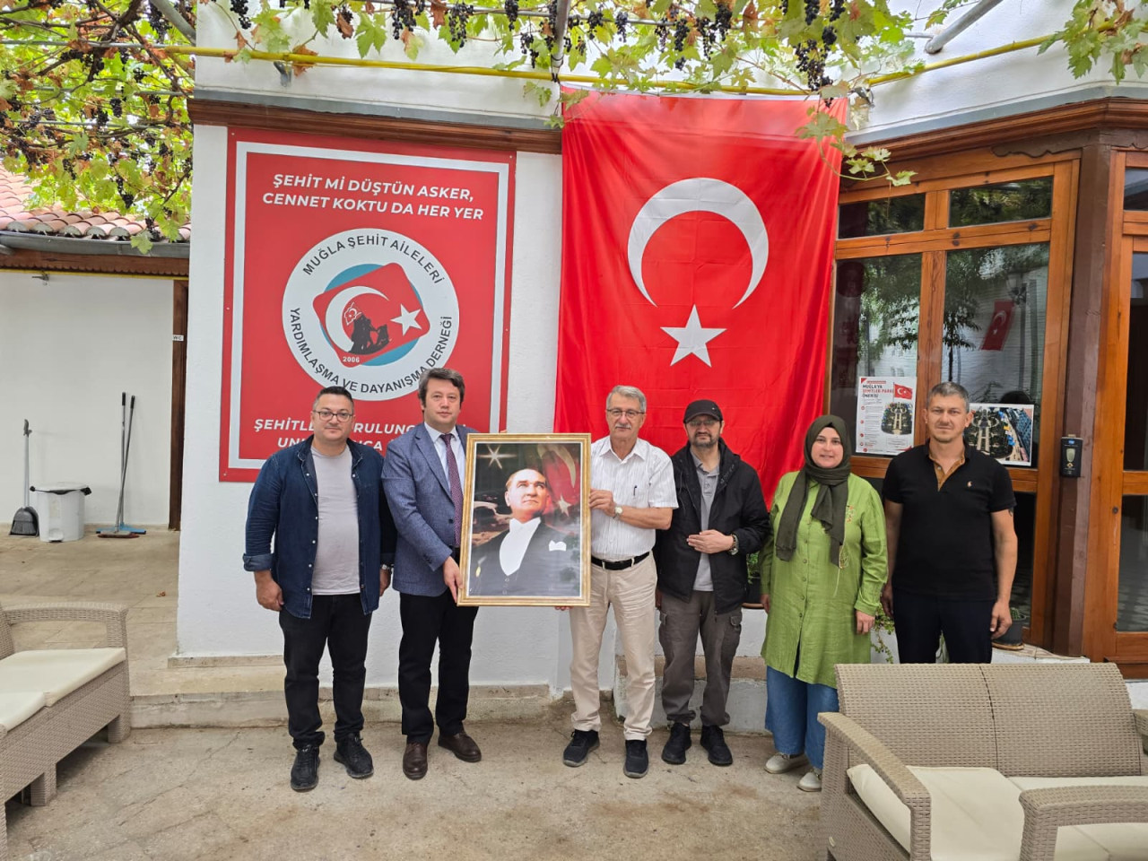 19 Eylül Gaziler Günü Muğla Şehit Aileleri Yardımlaşma ve Dayanışma Derneği Ziyareti
