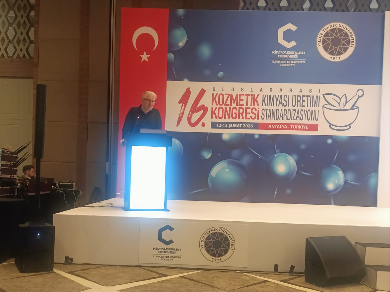 Öğretim Üyelerimiz ve Doktora Öğrencilerinin 16. Uluslararası Kozmetik Kimyası Üretimi ve Standardizasyonu Kongresi