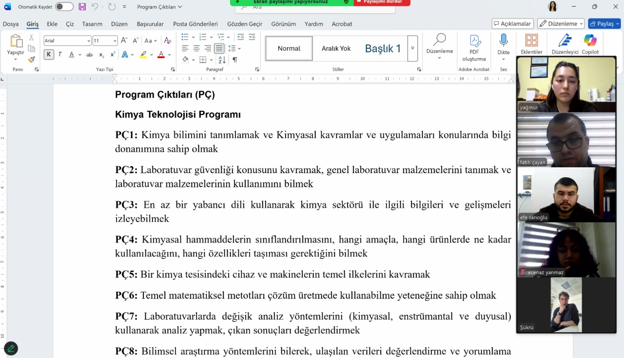 Bölüm Danışma Kurulu toplantısı gerçekleştirildi