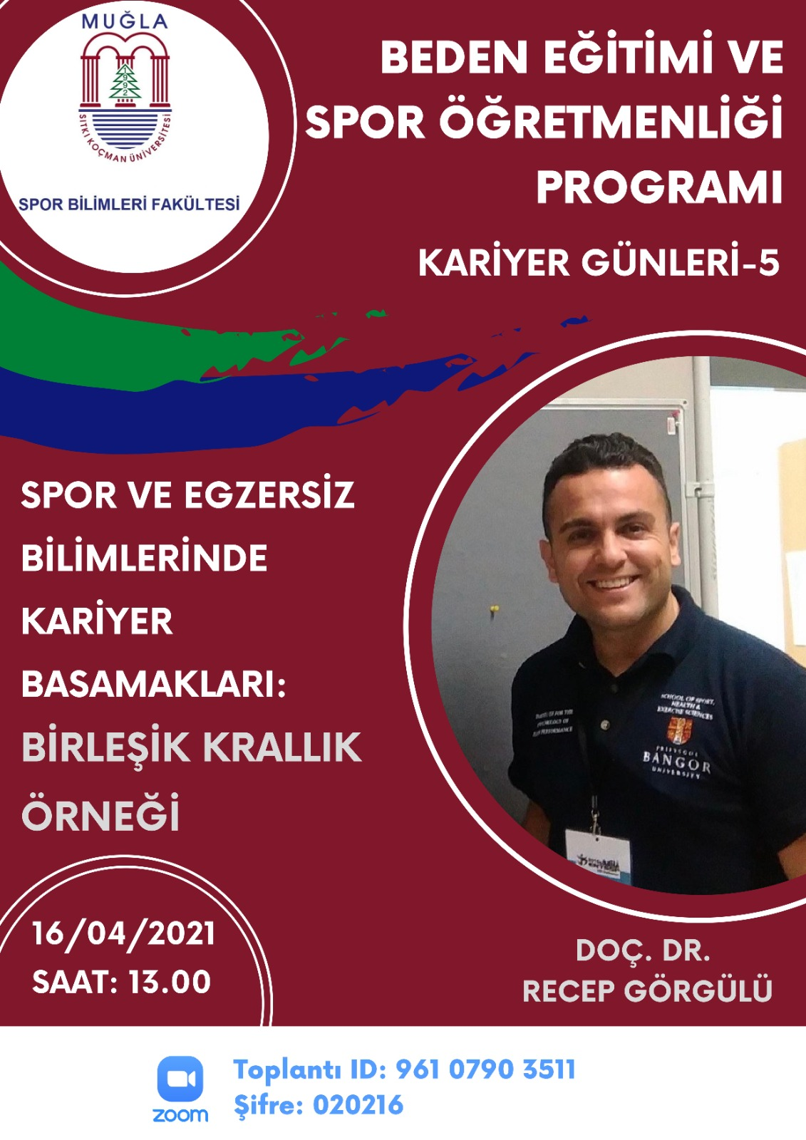 Fakültemizde "Spor ve Egzersiz Bilimlerinde Kariyer Basamakları" Etkinliği Doç. Dr. Recep Görgülü