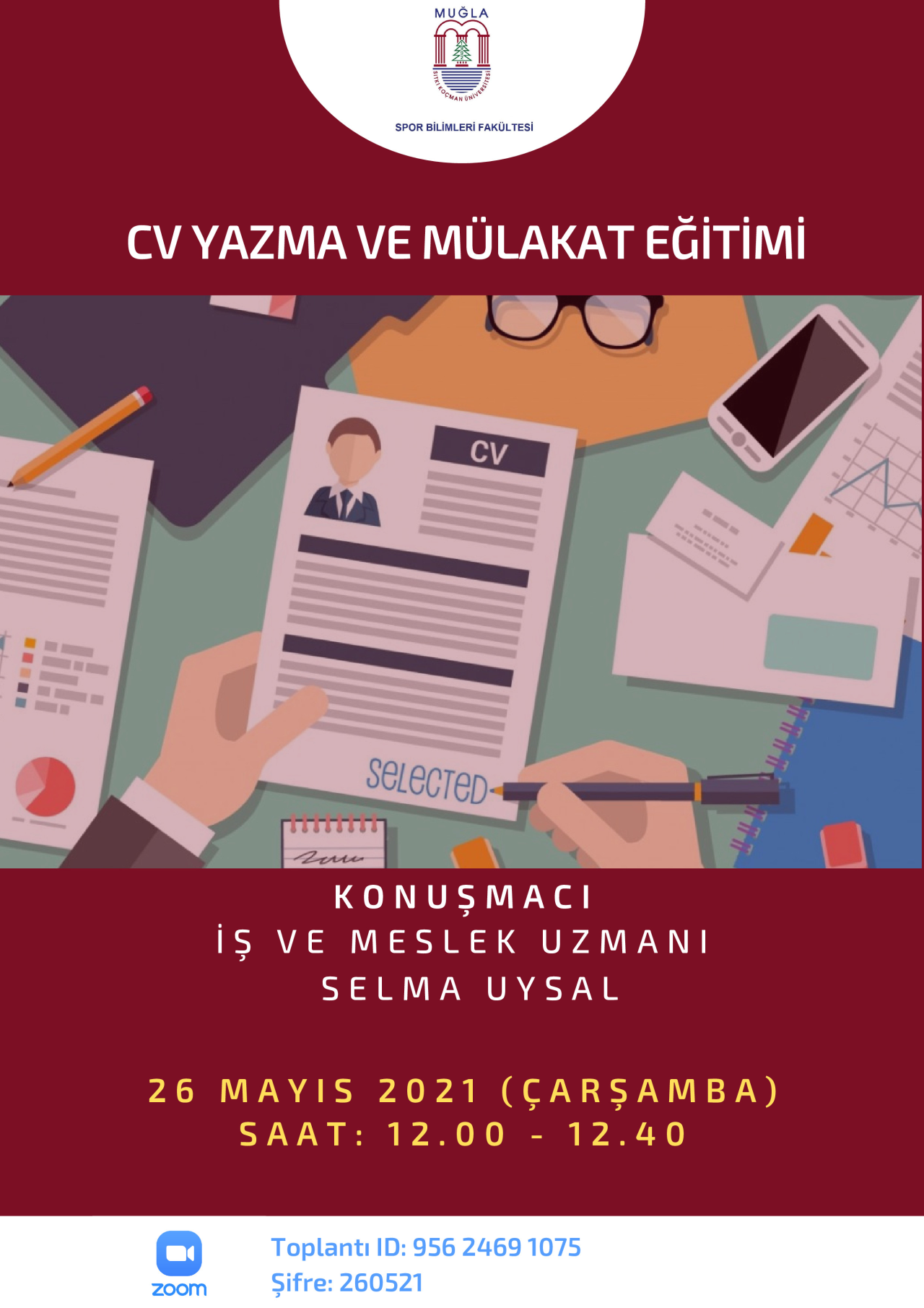 Fakültemizde "CV Yazma ve Mülakat Eğitimi" Etkinliği Gerçekleştirildi