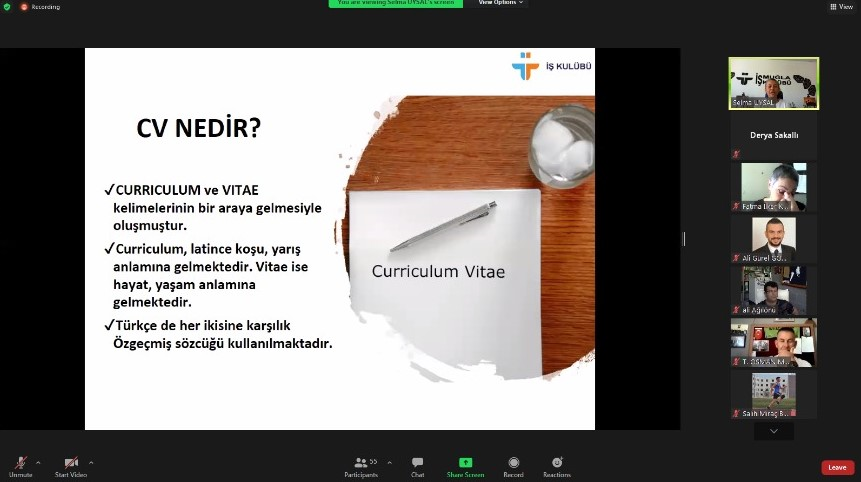 Fakültemizde "CV Yazma ve Mülakat Eğitimi" Etkinliği Gerçekleştirildi