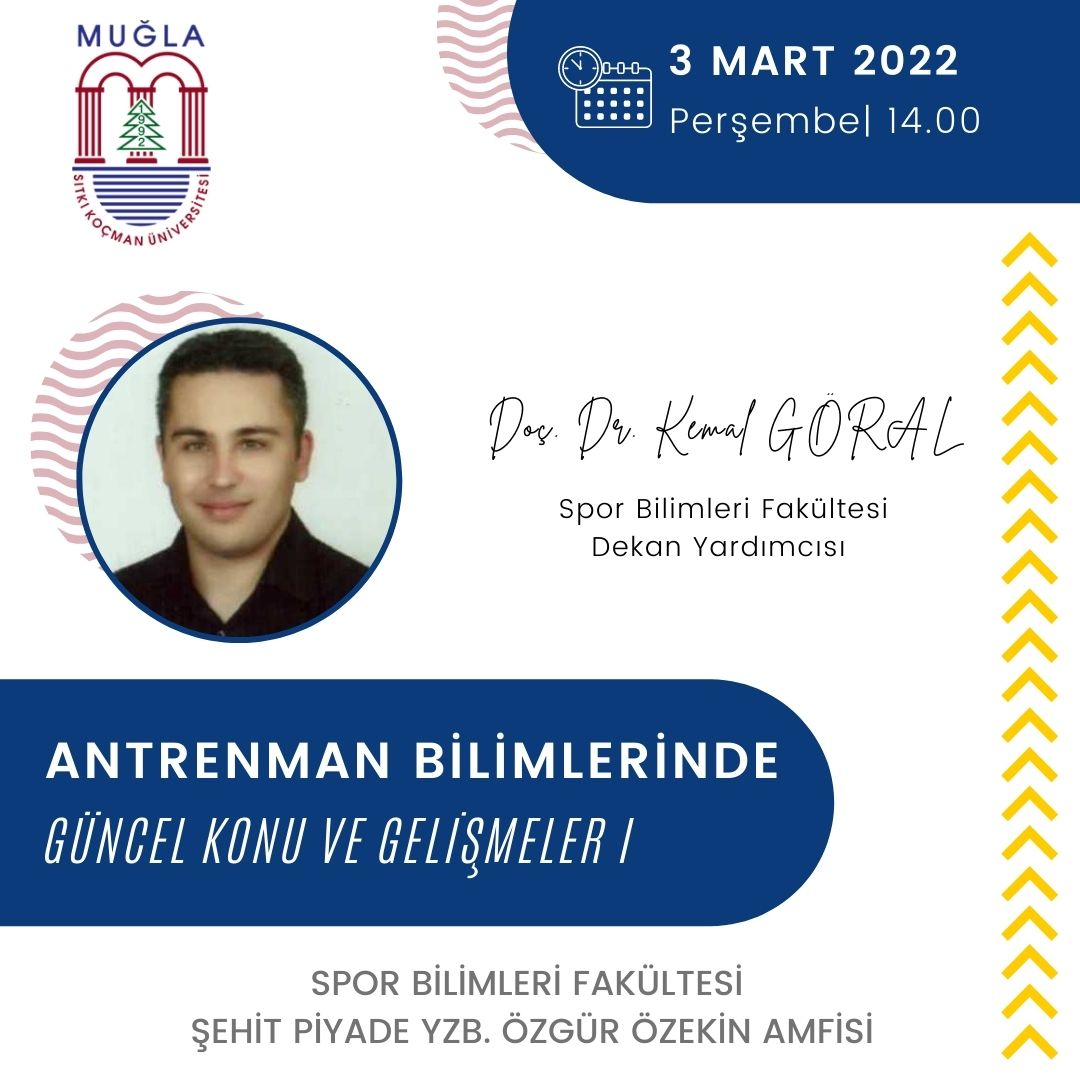 Fakültemizde "Antrenman Bilimlerinde Güncel Konu ve Gelişmeler -I" Söyleşisi Gerçekleştirildi.