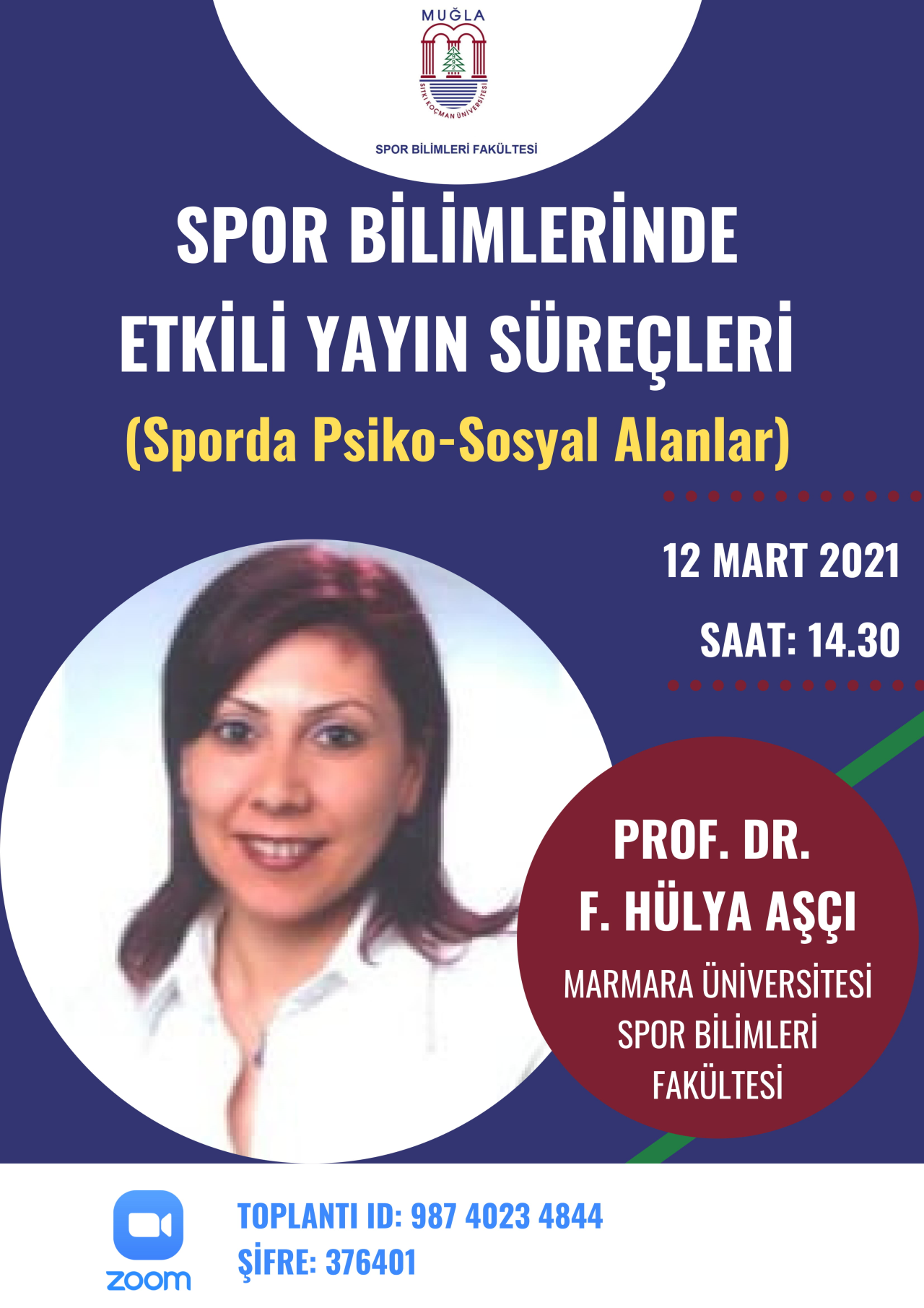 "Spor Bilimlerinde Etkili Yayın Süreçleri" - Prof. Dr. F. Hülya AŞÇI