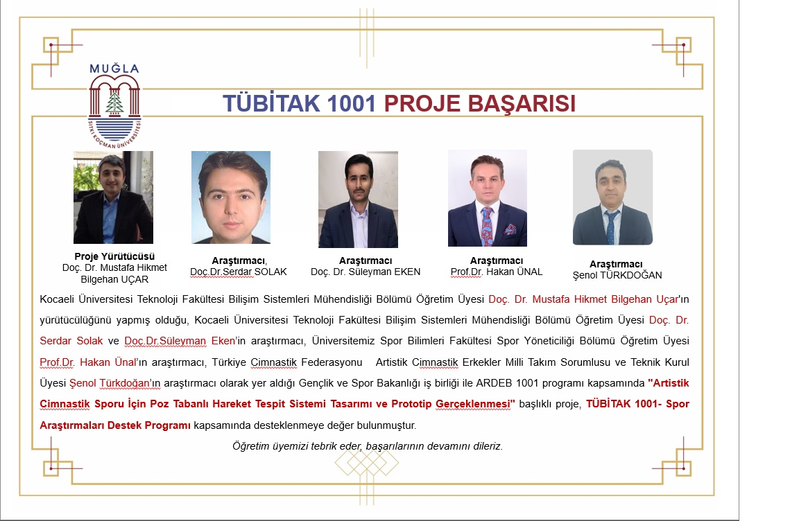 Öğretim Üyemizin TÜBİTAK 1001 Destekli Proje Başarısı