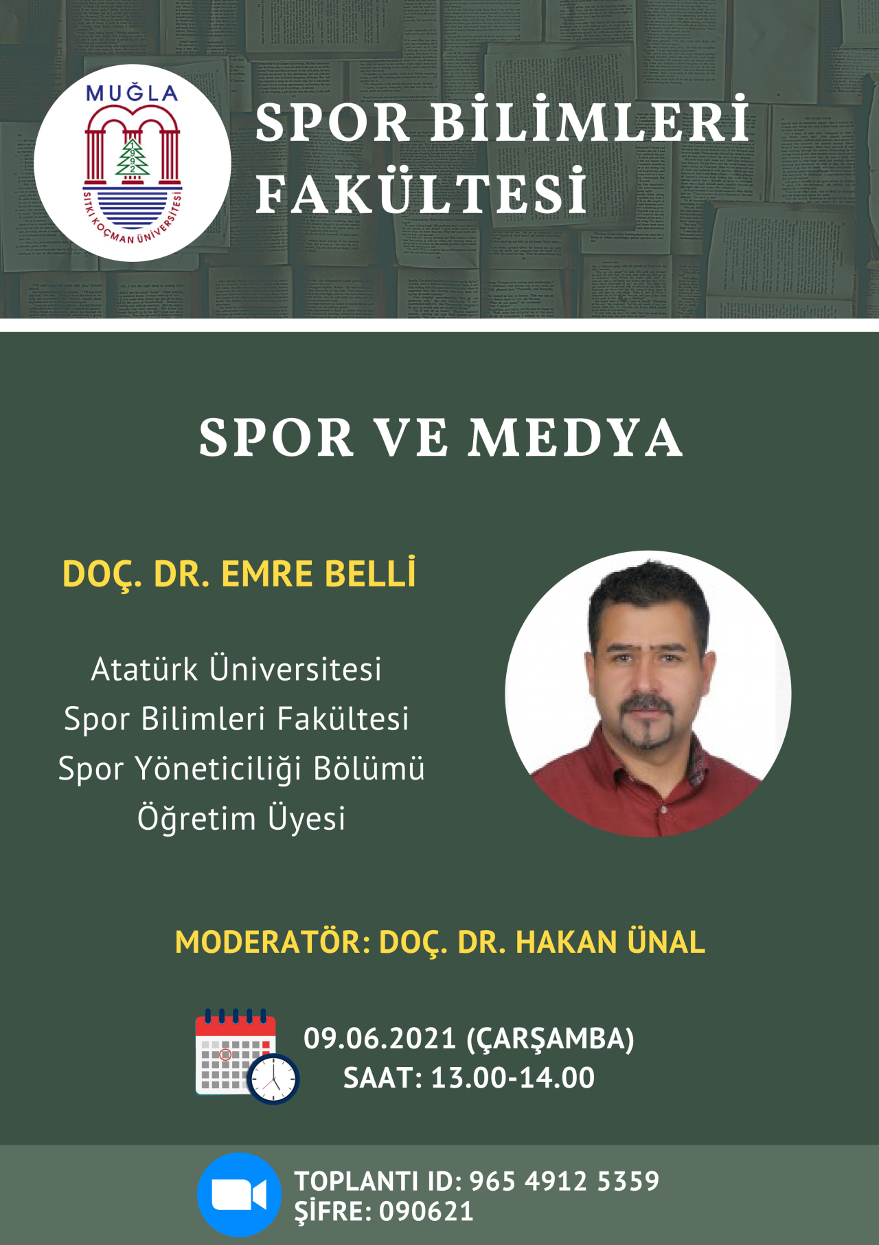 "Sports and Media" Event as part of the Career Days Event in our Department Assoc. Dr. It was held with the participation of Emre Belli