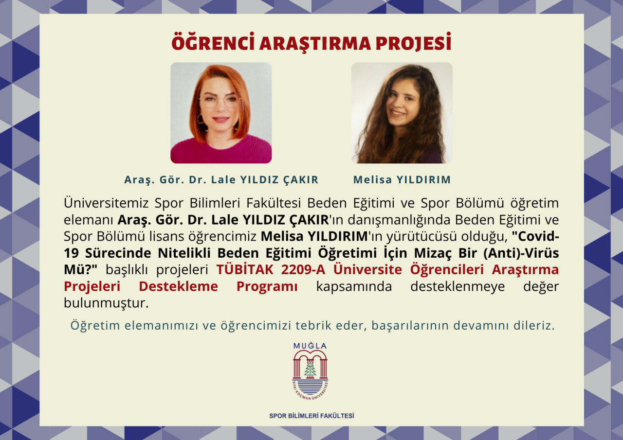 TÜBİTAK 2209-A Öğrenci Projelerinde MSKÜ ve Spor Bilimleri Fakültesi Damga Vurdu