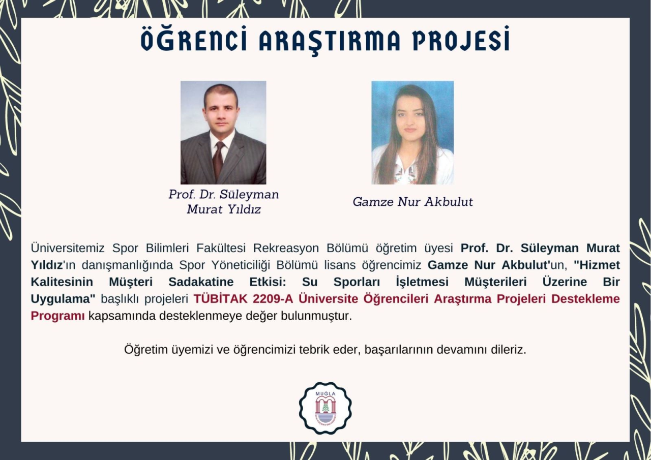 Spor Bilimleri Fakültesi Öğrencilerimizden TÜBİTAK-2209-A Destekli "Dört" Proje Başarısı Birden