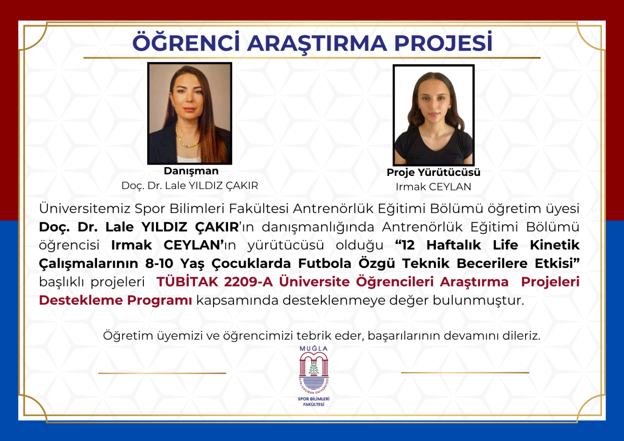 TÜBİTAK 2209-A Programı Kapsamında Fakültemizden 8 Proje Destek Almaya Hak Kazandı