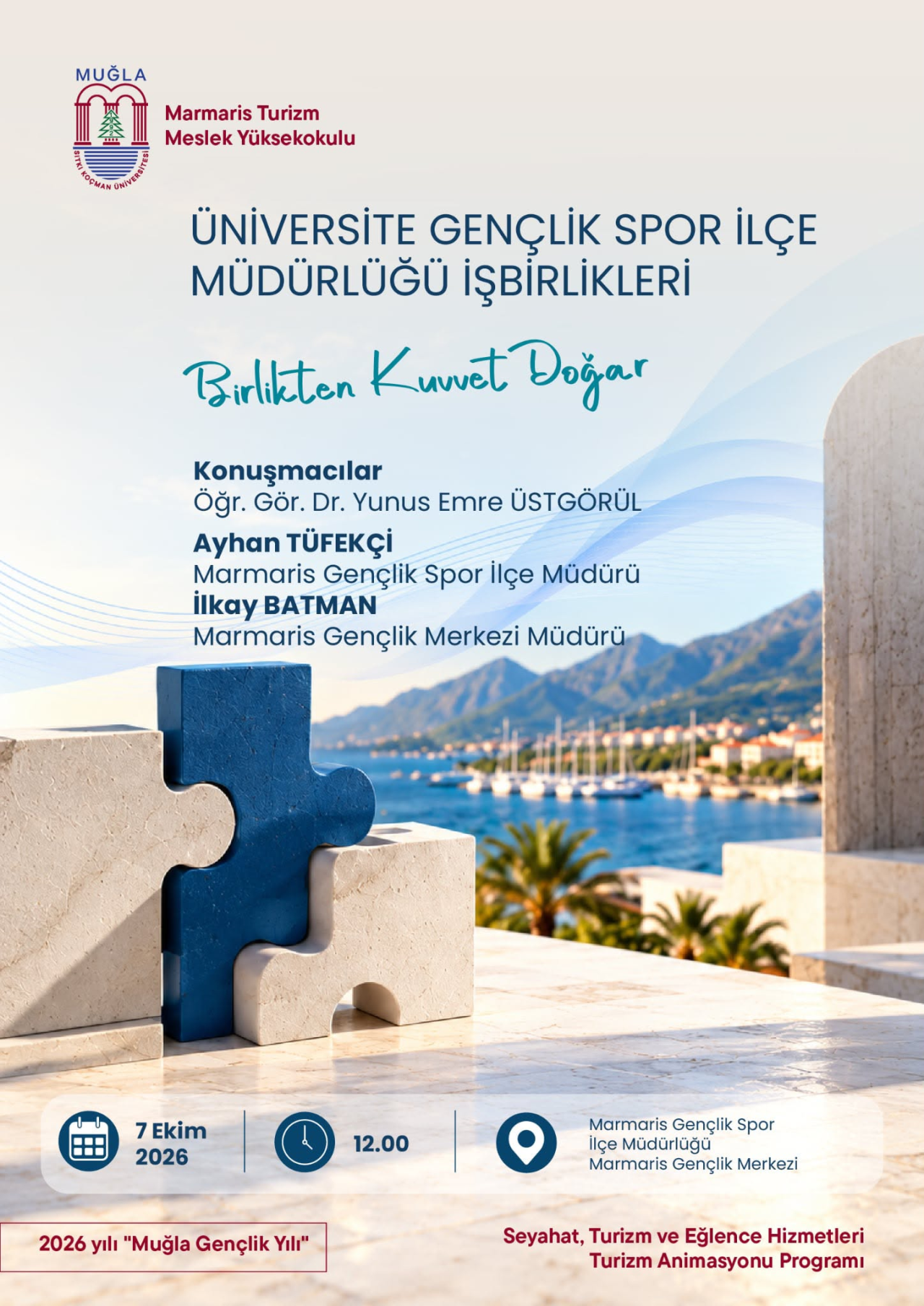 ÜNİVERSİTE GENÇLİK SPOR İLÇE MÜDÜRLÜĞÜ İŞBİRLİKLERİ!