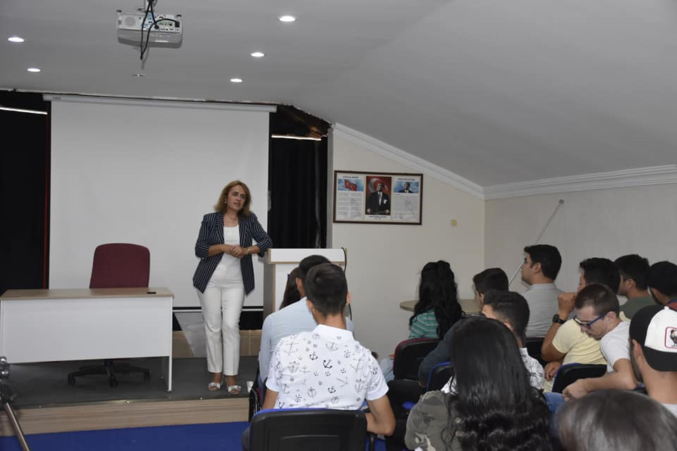 Director of School Asst. Prof. Hatice ULUSOY, provided general information about the content of the Orientation Program and listened to the requests and demands of our students.