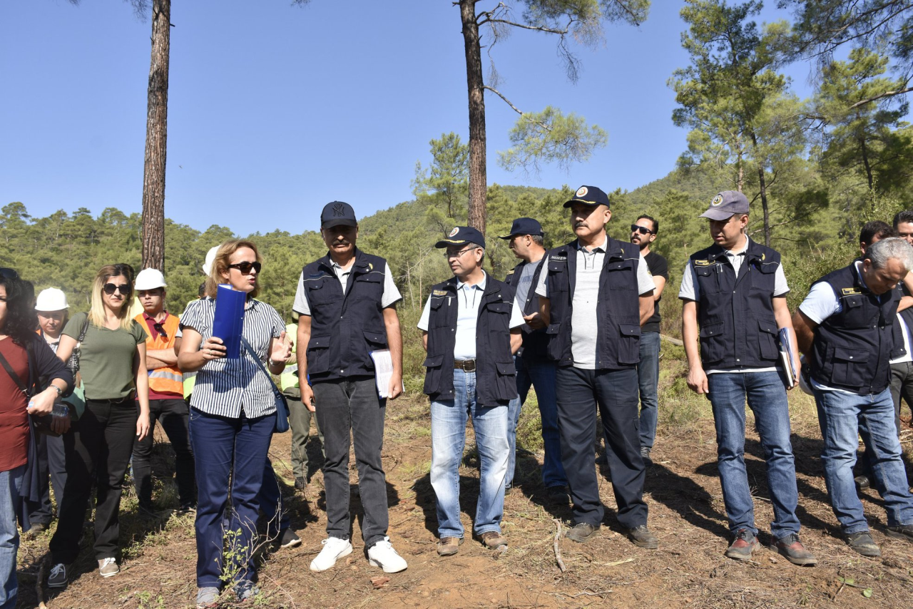 Köyceğiz and Dalaman Forest Management Directorate teams, forestry department lecturers and students of our vocational school attended the in-service training organized by Muğla Regional Directorate of Forestry