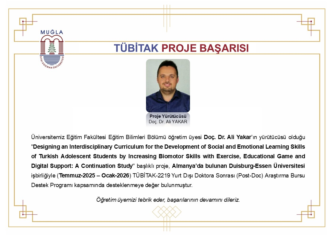 TÜBİTAK Proje Başarısı