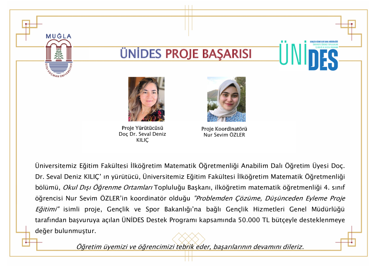 ÜNİDES Proje Başarısı