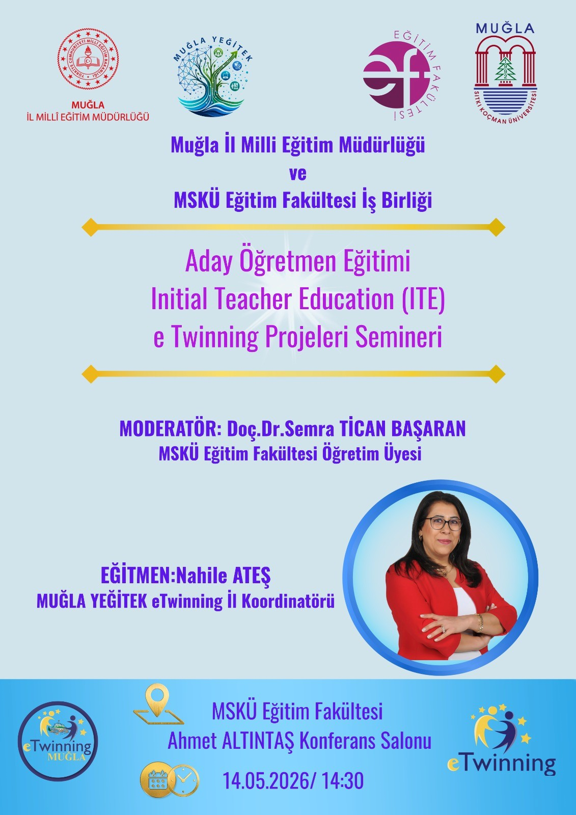Eğitim Fakültesinde Geleceğin Öğretmenlerine eTwinning ve Avrupa Okul Eğitimi Platformu Semineri