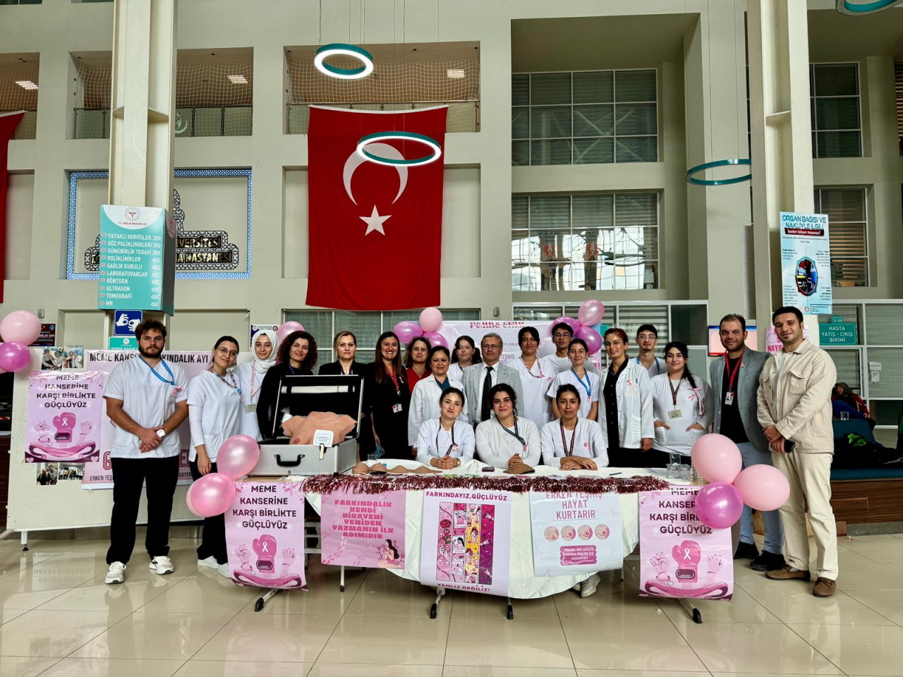  Meme Kanseri Farkındalık Ayı Kapsamında Hemşirelik Bölümünden Anlamlı Etkinlik