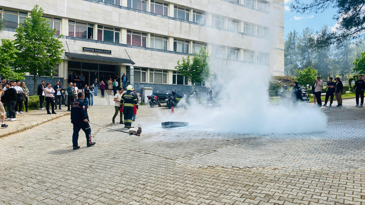 Yangın Uygulama Eğitimi (Tatbikat) Yapıldı